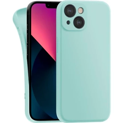 Image de MyGadget Coque Compatible avec Apple iPhone 13 Mini Case TPU Souple &amp; Soft Cover Protection Extra Fine Légère Étui Coloré Anti Choc et Rayures Vert Menthe