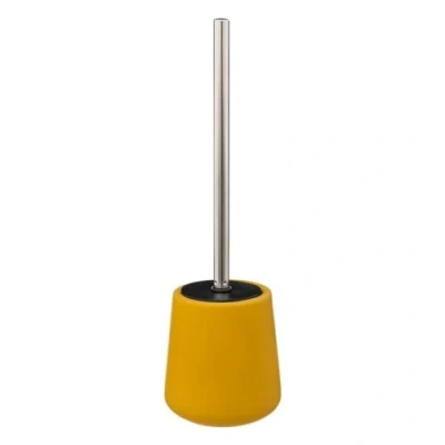 Image de Brosse WC avec Support en céramique Jaune Moutarde Five