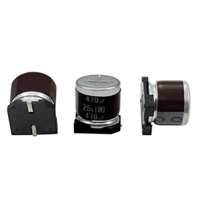 Image de Condensateur Elko 10x radial 470µF 25V électrolytique SMD jusqu&#039;à 105C 470uF Electrolytic Capacitor from Elna