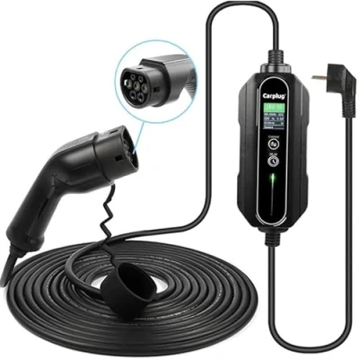 Image de Carplug chargeur mobile Helectron S216 12m 6 à 16A Type 2 3,7kW Prise domestique