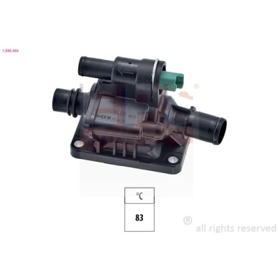 Image de EPS 1.880.486 Thermostat d&#039;eau 83 Made in Italy OE Equivalent avec joint d&#039;étanchéite PEUGEOT: 207 3/5 portes, 206 307 portes