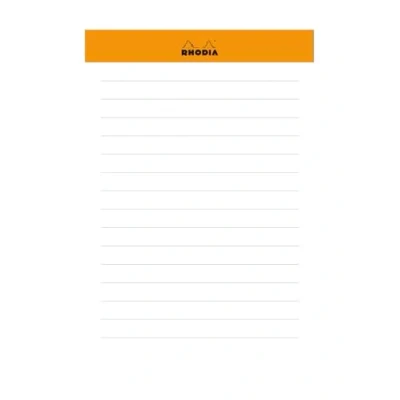 Image de RHODIA 194045C Bloc Memo N11 Orange A7 7,5 x 11,5 cm Dot (Pointillés) 240 Feuillets Détachables 80 g/m² Pratique et Compact Collection Rhodiatime