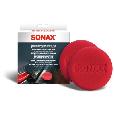 Image de SONAX Applicateur éponge super souple (2 pièces) pour l‘application de divers produits d‘entretien, dure longtemps, usage universel Réf: 04171410