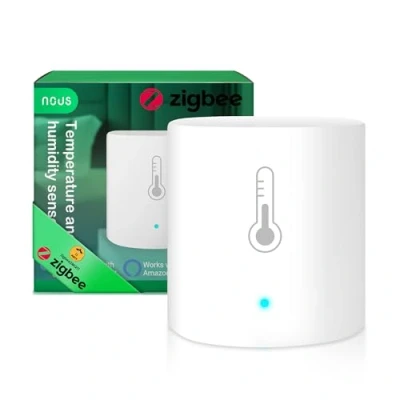 Image de Nous E5 Capteur de température Thermomètre ZigBee Alexa, Hygromètre Smart Thermometer, Alexa Home, TUYA Life ZigBee2MQTT