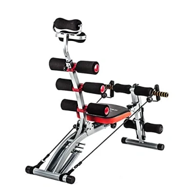 Image de TechFit AB2000 Multi Total Crunch Trainer Machine Abdo 6 en 1 Révolutionnaire, Idéal pour Tonifier et Exercer Les Muscles Abdominaux, de la Taille, du Dos, des Épaules Jambes