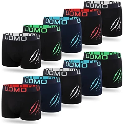 Image de L&amp;K Pack de 10 caleçons Homme Short rétro avec Un Grand Motif été 2024 Coton 1121 M