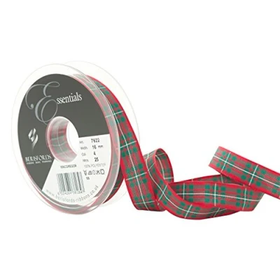Image de Berisfords Ruban en Polyester Motif Tartan, Macgregor, 16 mm