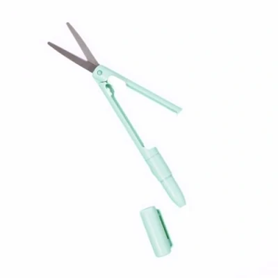 Image de Craftelier Outil de coupe 2 en 1 avec cutter forme scalpel et ciseaux Facile à utiliser idéal pour transporter Taille approximative 13,5 cm Turquoise