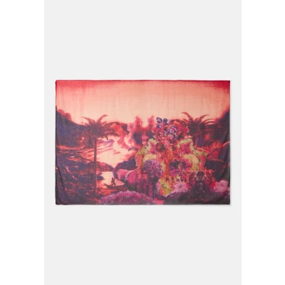 Image de Desigual Écharpe, Femme, Taille: One Size, Red