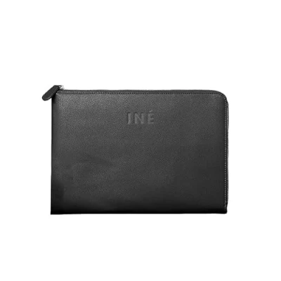 Image de Sacoche En Cuir Recyclé Ine Tablet 10/11 Noir Neuf
