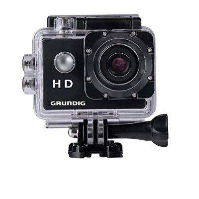 Image de Grundig Caméra d&#039;action HD720P sous Marine Étanche jusqu&#039;à 30 m Écran LCD 2&quot; Accessoires Divers Détection de Mouvement Noir