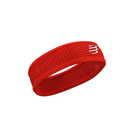 Image de Compressport Thin Headband On/Off Bandeau Running Adulte Unisexe, Rouge, Taille Unique