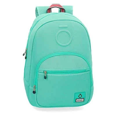 Image de Enso Basic Sac à dos adaptable au chariot Vert 32x46x15 cms Polyester Pour ordinateur portable 15,6&quot; 22.1L