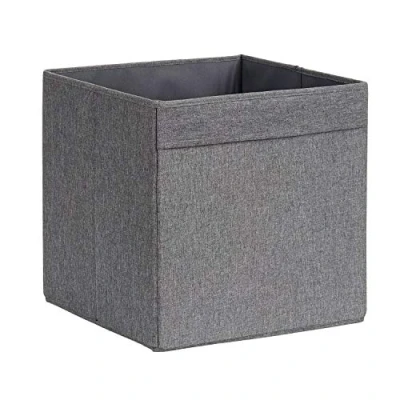 Image de LOVE IT STORE PREMIUM Boîte de rangement classement extra stable, MDF renforcé carré 33x33x33cm convient pour Ikea Kallax gris