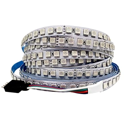 Image de Tesfish Ruban LED 24V RGB, Bande 5M 5050 IP20 120 LEDs/M, Total 600 LEDs Lumineuse Super Brillante Néon Lumières de pour Chambre, Décoration Cuisine