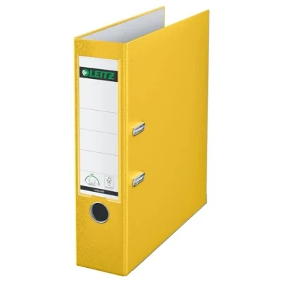 Image de Leitz 10105015 Classeur à levier en carton Format A4 600 feuilles Etiquette 190 mm Lot de 1 Jaune