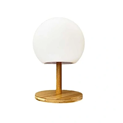 Image de LUMISKY Lampe de table sans fil pied en bambou extensible H28cm LED blanc chaud/blanc LUNY