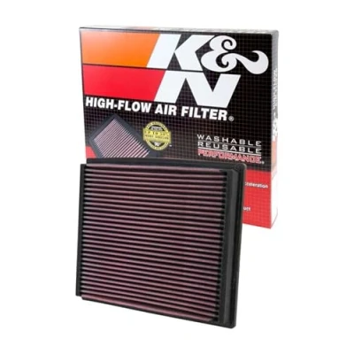 Image de K&amp;N 33 2125 Filtre à Air du Moteur: Haute Performance, Premium, Lavable, de Remplacement, Plus Pouvoir, 1994 2009 (A4, A6, RS4, S4, S6, Allroad I, Quattro, Passat, Superb)