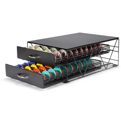 Image de SYSYLY Porte Capsule pour Dolce Gusto,Vertuo Capsules,Porte Dosette de Café Support Rangement Tiroir 80 Coffee