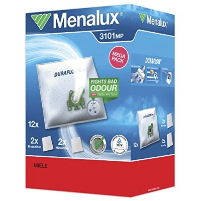 Image de Menalux 3101 MP 12 sacs aspirateur avec 2 micro filtres