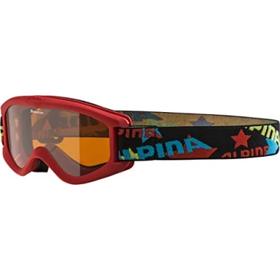 Image de ALPINA Unisexe Enfants Carvy 2.0 Lunettes de ski, red matt, Taille unique EU