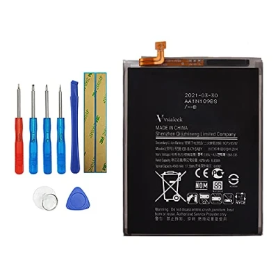 Image de Vvsialeek EB BA715ABY Batterie de rechange compatible avec Samsung Galaxy A71 SM A715F A7160 kit d&#039;outils gratuit