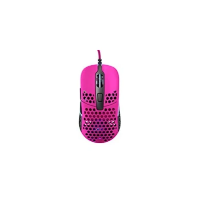 Image de Xtrfy M42 RGB, souris filaire de gaming ultralégère, capteur 3389 Pixart ultramoderne, boîtier modulaire (2 dimensions incl.), rétro éclairage RGB réglable, Pink Edition