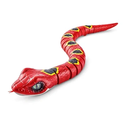 Image de Robo Alive Robotic Snake Série 3 Jouet Lumineux à Piles Rouge