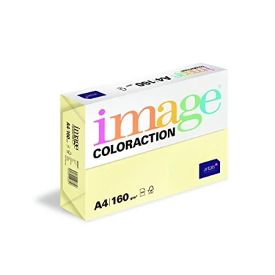 Image de Image Coloraction Papier de couleur Jaune Desert 160 g/m² A4 Ramette 250 feuilles