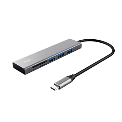 Image de Trust Halyx USB 3.2 Gen 1 (3.1 1) Type C 104 Mbit/s Aluminium Neuf