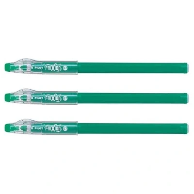 Image de PILOT Lot de 3 Stylos Roller FRIXION ball Sticks Pointe Moyenne 07 Vert