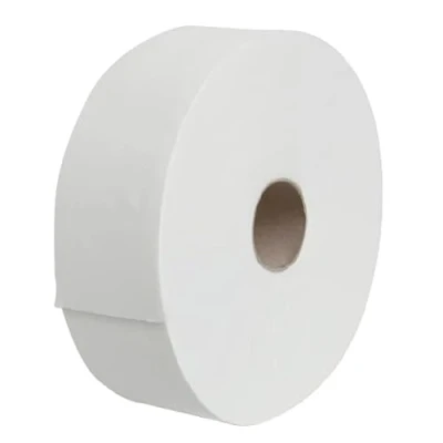 Image de Rouleaux papier toilette Jumbo/Maxi 320m Pure ouate 2 plis Blanc Ecolabel Fabriqué en France Lot de 6