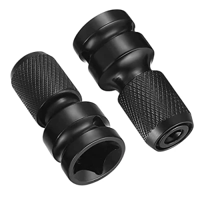 Image de Bapao Lot de 2 adaptateurs avec raccord cadre 1/2&quot; à 6 pans 1/4&quot; dégagement rapide