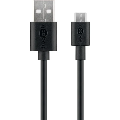 Image de Goobay 46800 câble USB 2.0 1 m A B Noir Neuf