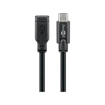 Image de Rallonge USB type C 3.1 GOOBAY 1 m Noir Énergie et données Compatible MacBook
