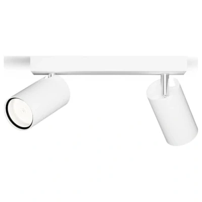 Image de Philips Idris spot 2 têtes, lampe GU10 non incluse, blanc, IP44, résistant à l&#039;eau