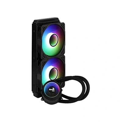 Image de Aerocool MIRAGEL240, Refroidissement Liquide CPU, 2 Ventilateurs ARGB 12cm, TDP 400W, Noir