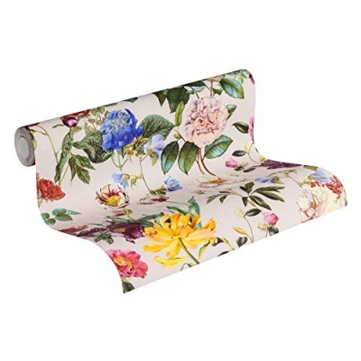 Image de Livingwalls Jette Joop papier peint intissé fleuri 10,05 m x 0,53 multicolore vert rose 373363 37336 3