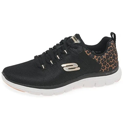 Image de Skechers Femme Flex Appeal 4.0 Basket, Noir, 37 EU