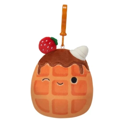 Image de Squishmallows Weaver The Waffle à clipser 8,9 cm Taille S Orange