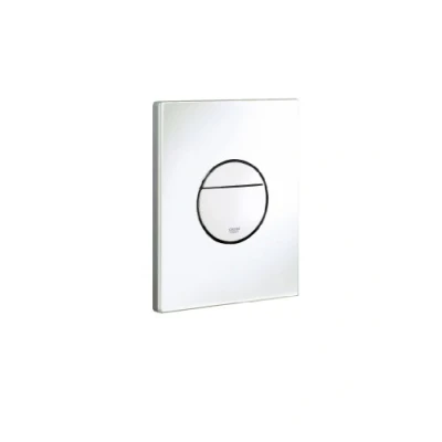 Image de GROHE Plaque de commande WC Sail pour toilette suspendu, double boutons interrompables, soupage pneumatique, montage vertical ou horizontal, blanc alpin, 38965SH0 (Import Allemagne)