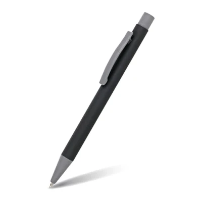 Image de Online soft Metal stylo à bille rétractable en aluminium avec surface touch recharge remplaçable encre noire cadeau parfait I couleur: noir 21730/3D
