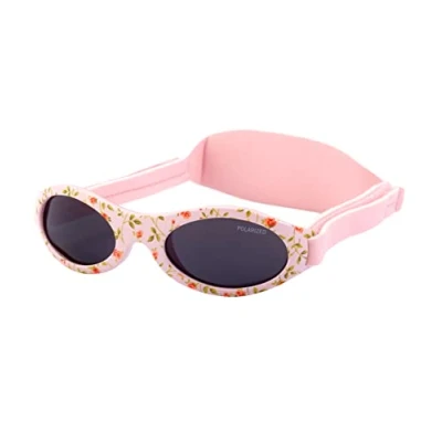 Image de Kiddus Lunettes de soleil Polarisées Premium pour bébé, garçon, fille. 0 mois à 2 ans. Protection Solaire UV400. Pont nez en Silicone. Bande réglable Neoprène