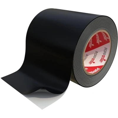 Image de POPPSTAR 1,5m Ruban Adhésif Ultra Fort, de Réparation Imperméable (largeur 50mm, épaisseur 0,9mm), Autoadhésif, Noir