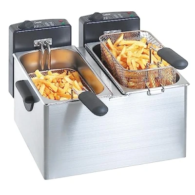 Image de Bartscher BA.A165.112 Friteuse avec 2 Cuves Acier Inoxydable 40 x 28 cm 4 L