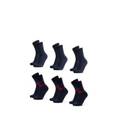 Image de Danish Endurance 6 PACK Ultrasoft Chaussettes, Taille: 39 42, Multicolor navy argyle red