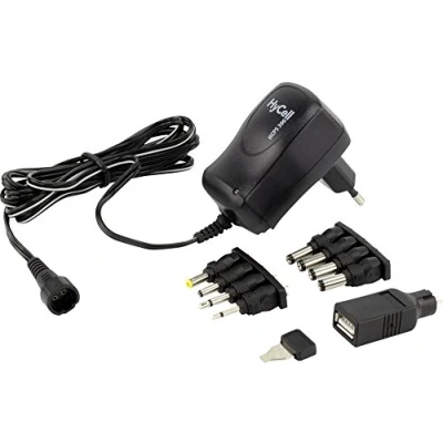 Image de HyCell 1201 0005 Bloc dalimentation réglable 3 V/DC, 4.5 5 6 7.5 9 12 V/DC 300 mA 3.6 W
