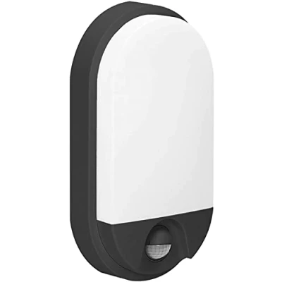 Image de Adviti NEFRYT LED 15W Luminaire Exterieur Lampe de Jardin avec Détecteur Mouvement 1100lm IP54 4000K (noir)
