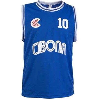 Image de Maillot Classique Dražen Petrovic KK Cibona Zagreb Retro Basketball League Play 10 XL
