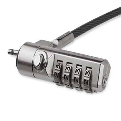 Image de StarTech Câble de sécurité pour ordinateur portable avec charnière pivotante Antivol code à 4 chiffres ()